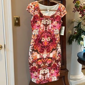 Sangria brand floral dress, size 6, NWT